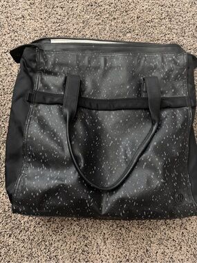 lululemon athletica Black Speckled yoga Tote